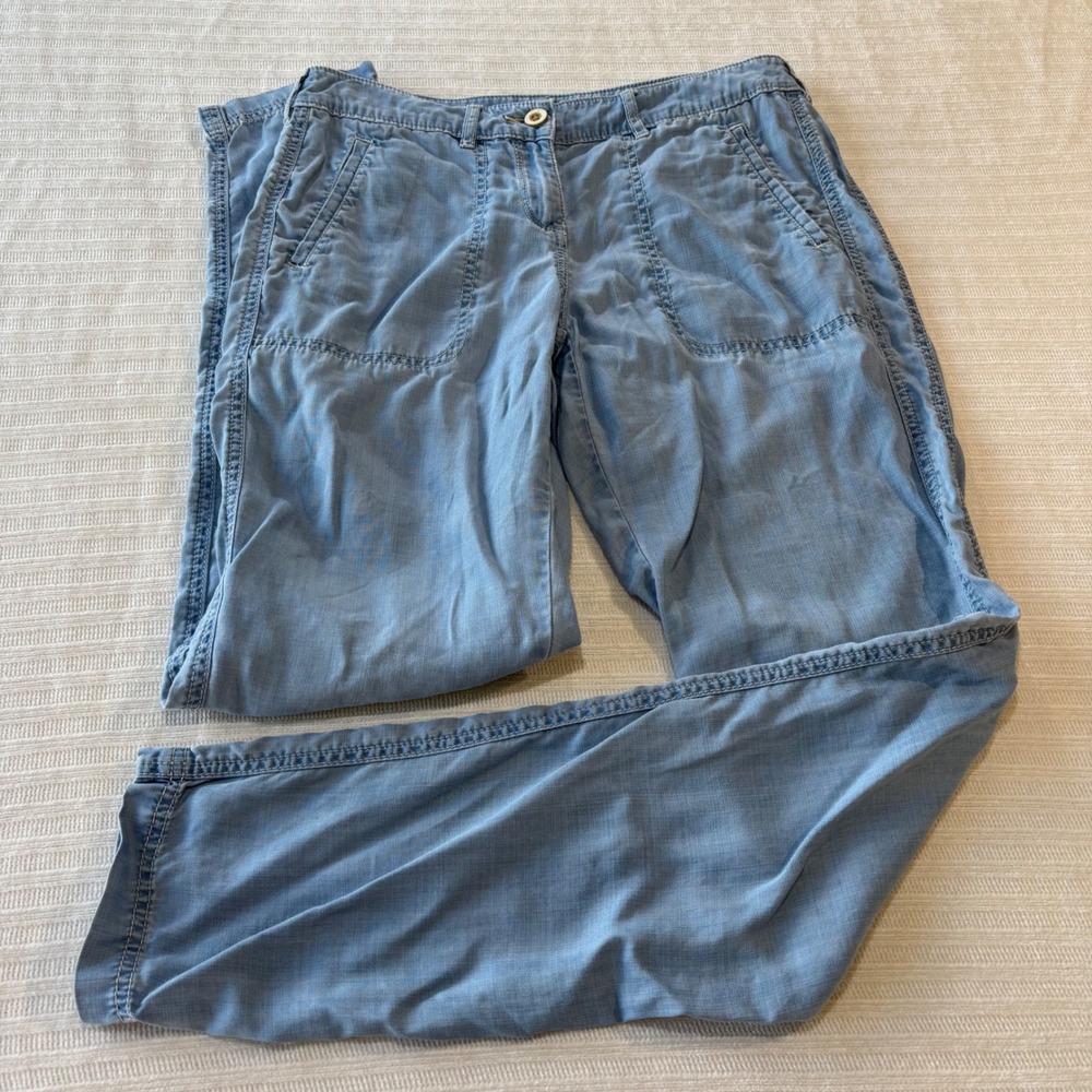 Tommy Bahama Womens Blue 100% Tencel Lyocell Utility Pants Size 2 TW113646